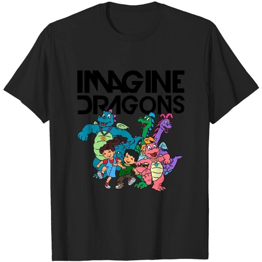 Imagine Dragons Tee Dragon Tales Funny Edgy Meme Band T-Shirt